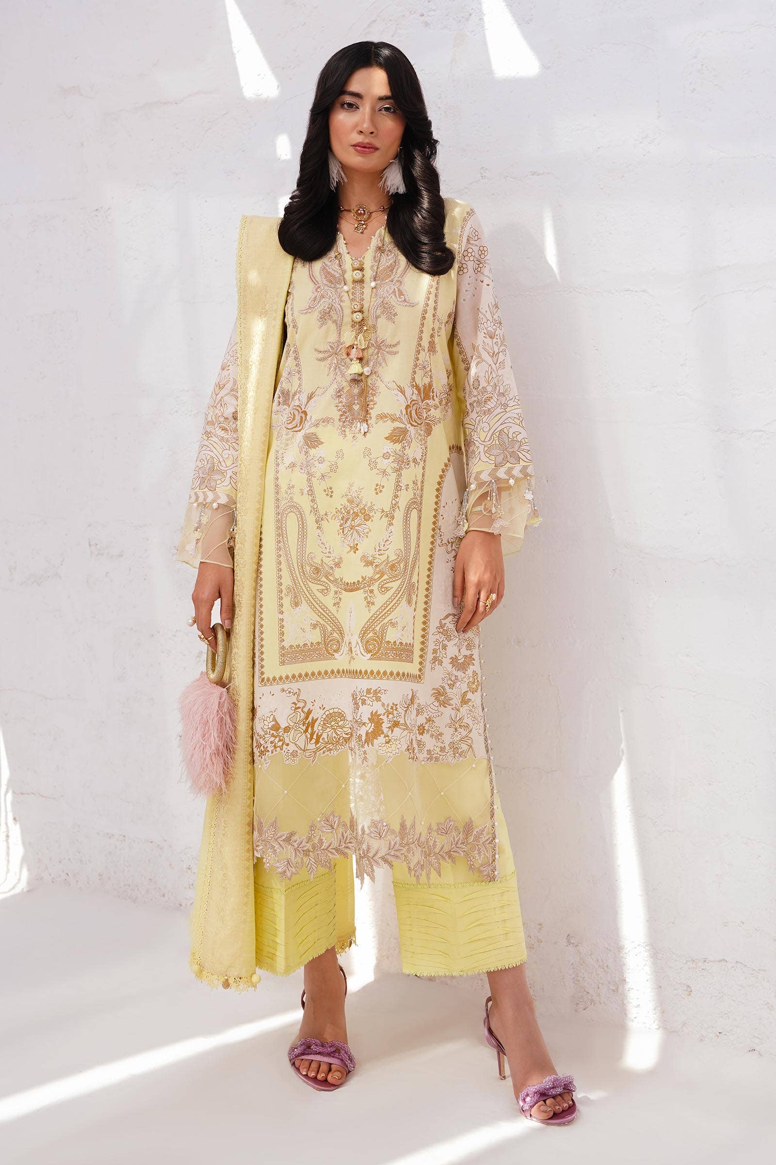 Sana Safinaz | Muzlin Spring 24 | M241-018A-CM - Libasekhas