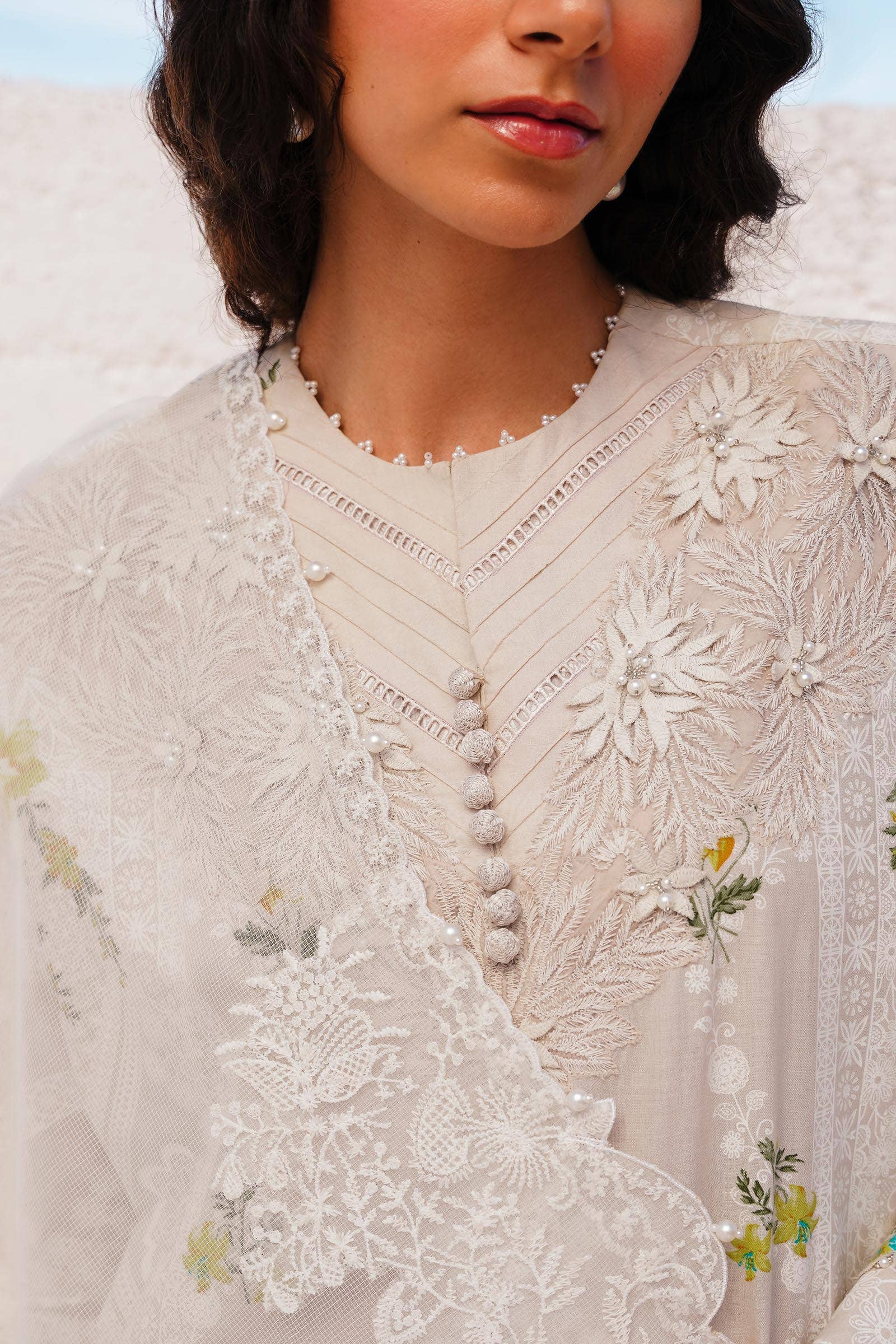 Sana Safinaz | Muzlin Spring 24 | M241-020A-CW - Libasekhas