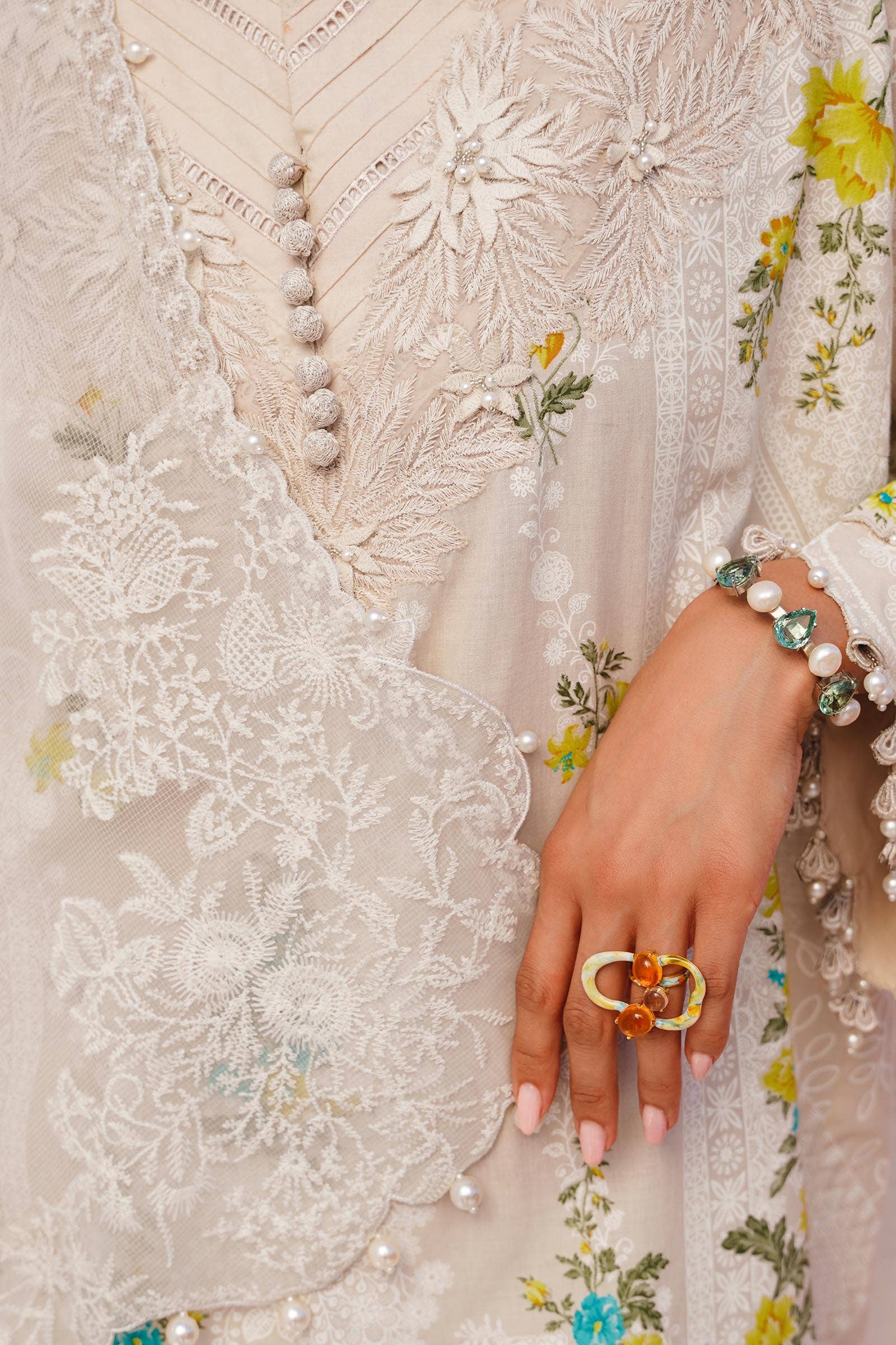 Sana Safinaz | Muzlin Spring 24 | M241-020A-CW - Libasekhas