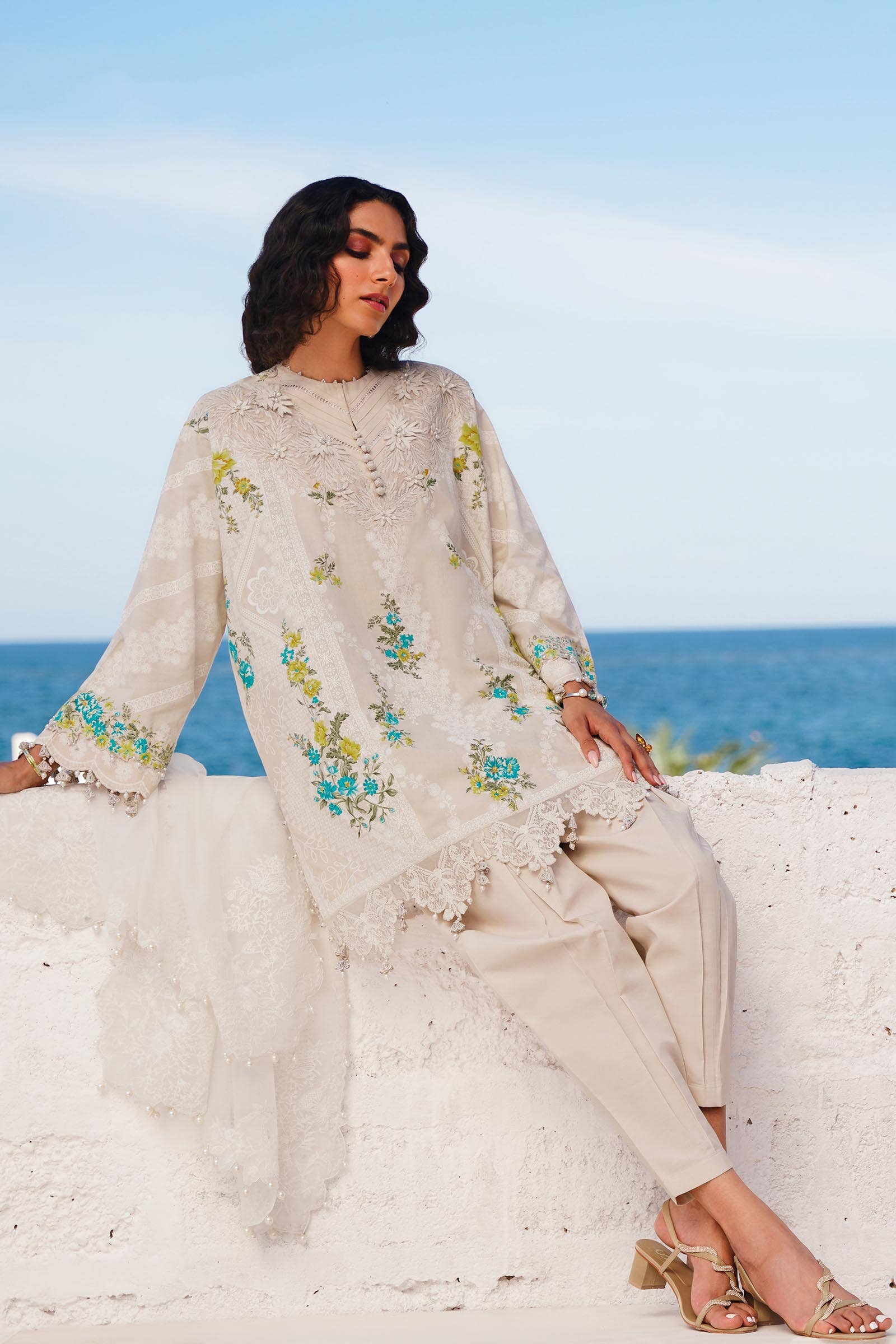 Sana Safinaz | Muzlin Spring 24 | M241-020A-CW - Libasekhas