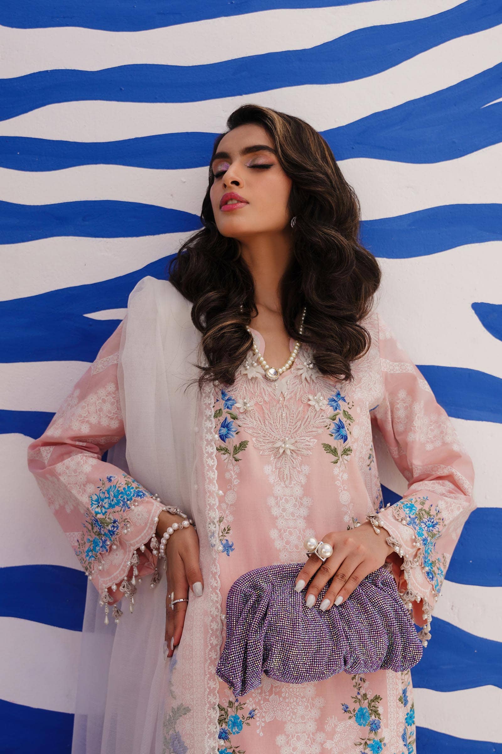 Sana Safinaz | Muzlin Spring 24 | M241-020B-CW - by - Libasekhas UK - Registered Vendor of : Sana Safinaz - 100% Original Designer Dresss