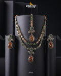 Amelia Necklace Set - by - Libasekhas UK - Registered Vendor of : Zeesy - 100% Original Designer Dresss