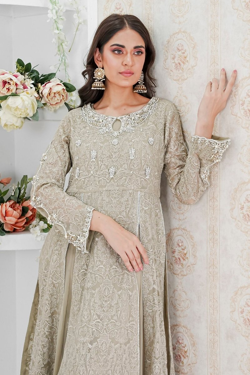 Panache | Pret | Neutral Oasis - by - Libasekhas UK - Registered Vendor of : Panache By Mona - 100% Original Designer Dresss