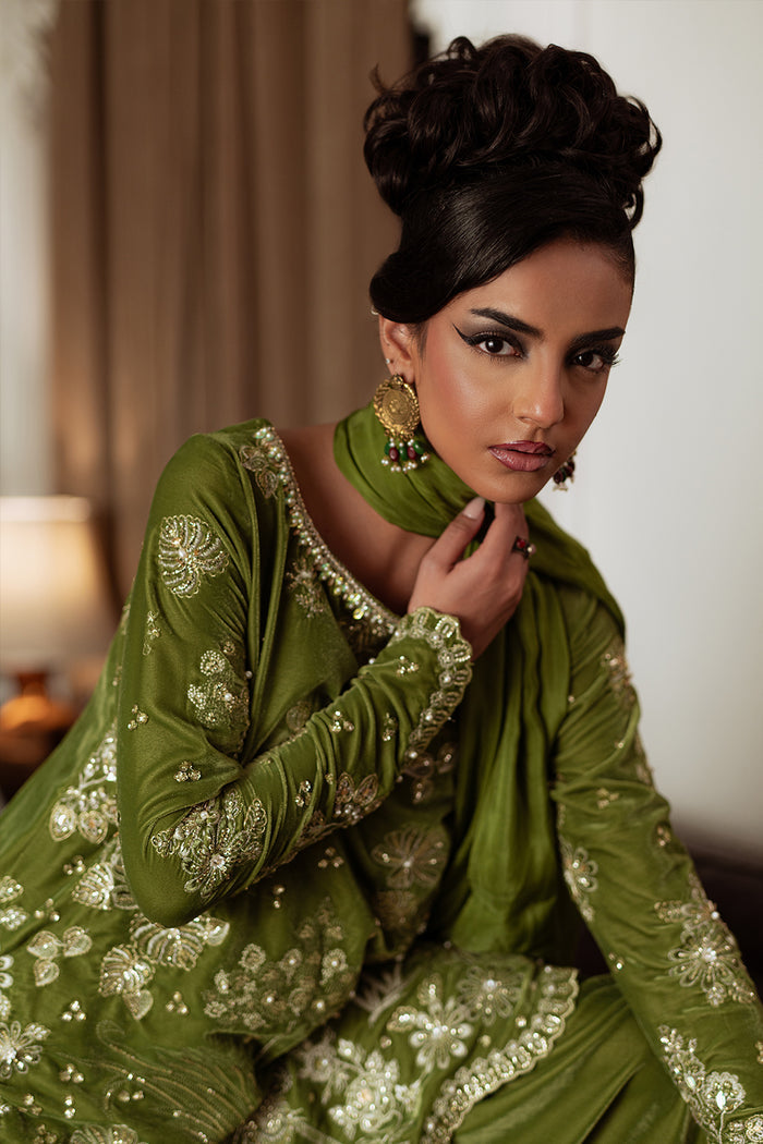 Saira Rizwan | Velvet Pret 25 | KAHWA-SRVP25-08 - by Libasekhas UK - Registered Vendor of : Saira Rizwan - 100% Original Designer Dress