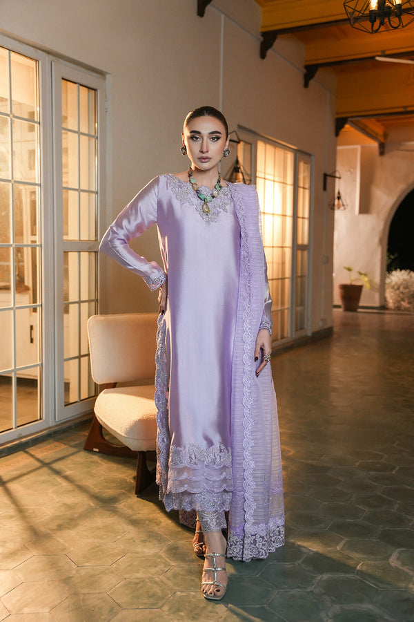 Nilofer Shahid | Verve Summer 24 | Dynamic Diva (3pc)- Verve SS 24 - by - Libasekhas UK - Registered Vendor of : Nilofer Shahid - 100% Original Designer Dresss