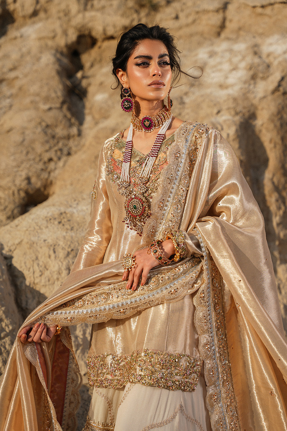 Nilofer Shahid | Verve Summer 24 | Zahria  Verve SS 24 - by - Libasekhas UK - Registered Vendor of : Nilofer Shahid - 100% Original Designer Dresss