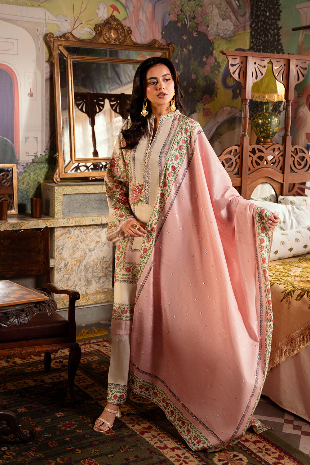 Saira Rizwan | Dahini Silk Pret | ADELIA -SRLP07-25 - by - Libasekhas UK - Registered Vendor of : Saira Rizwan - 100% Original Designer Dresss