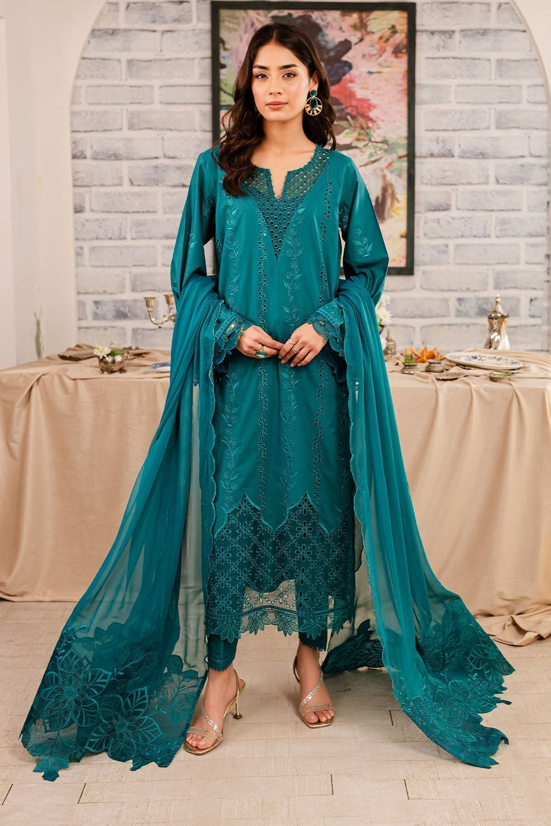 Nureh | Shades Of Summer | NP-495 - by - Libasekhas UK - Registered Vendor of : Nureh - 100% Original Designer Dresss