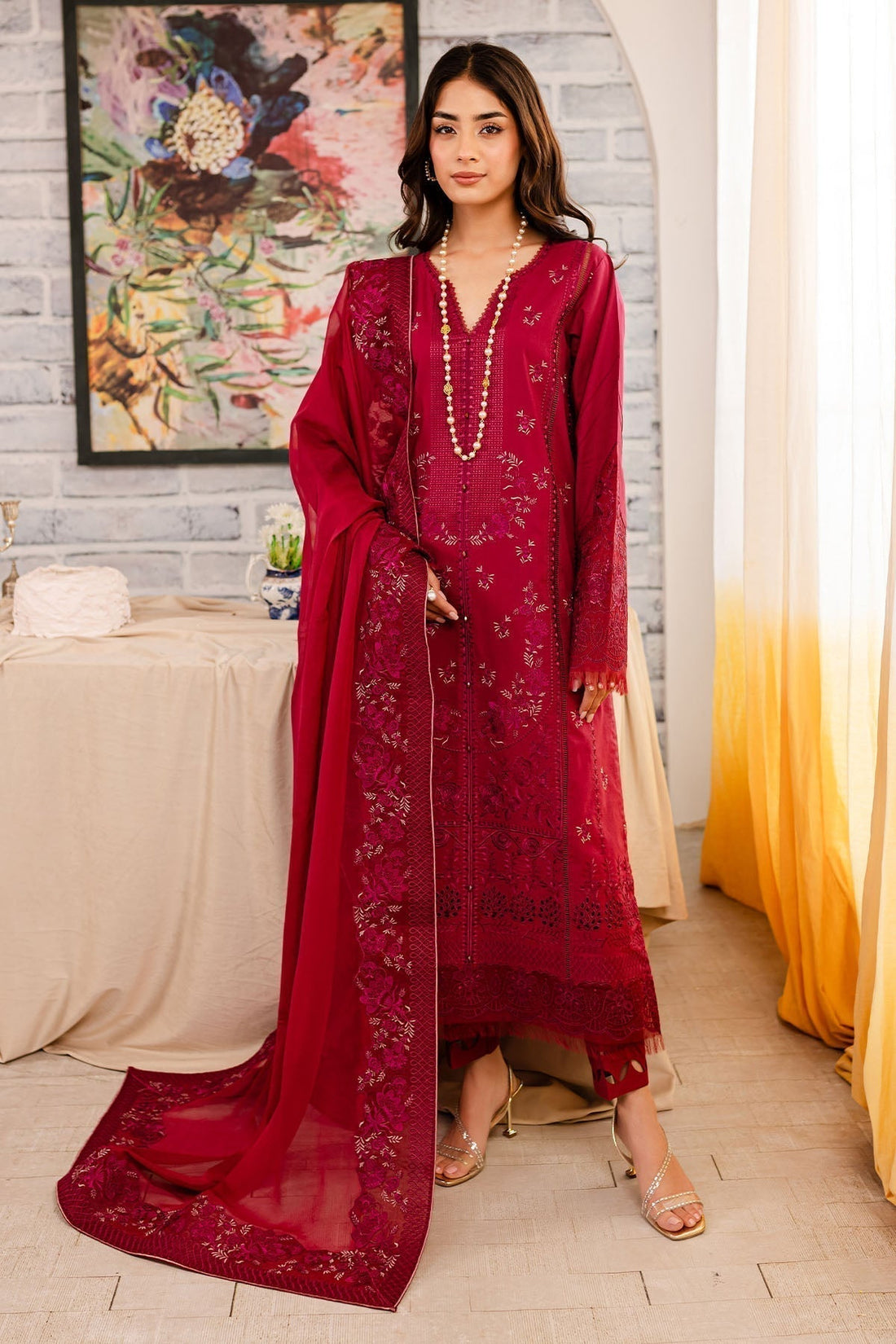 Nureh | Shades Of Summer | NP-492 - by - Libasekhas UK - Registered Vendor of : Nureh - 100% Original Designer Dresss