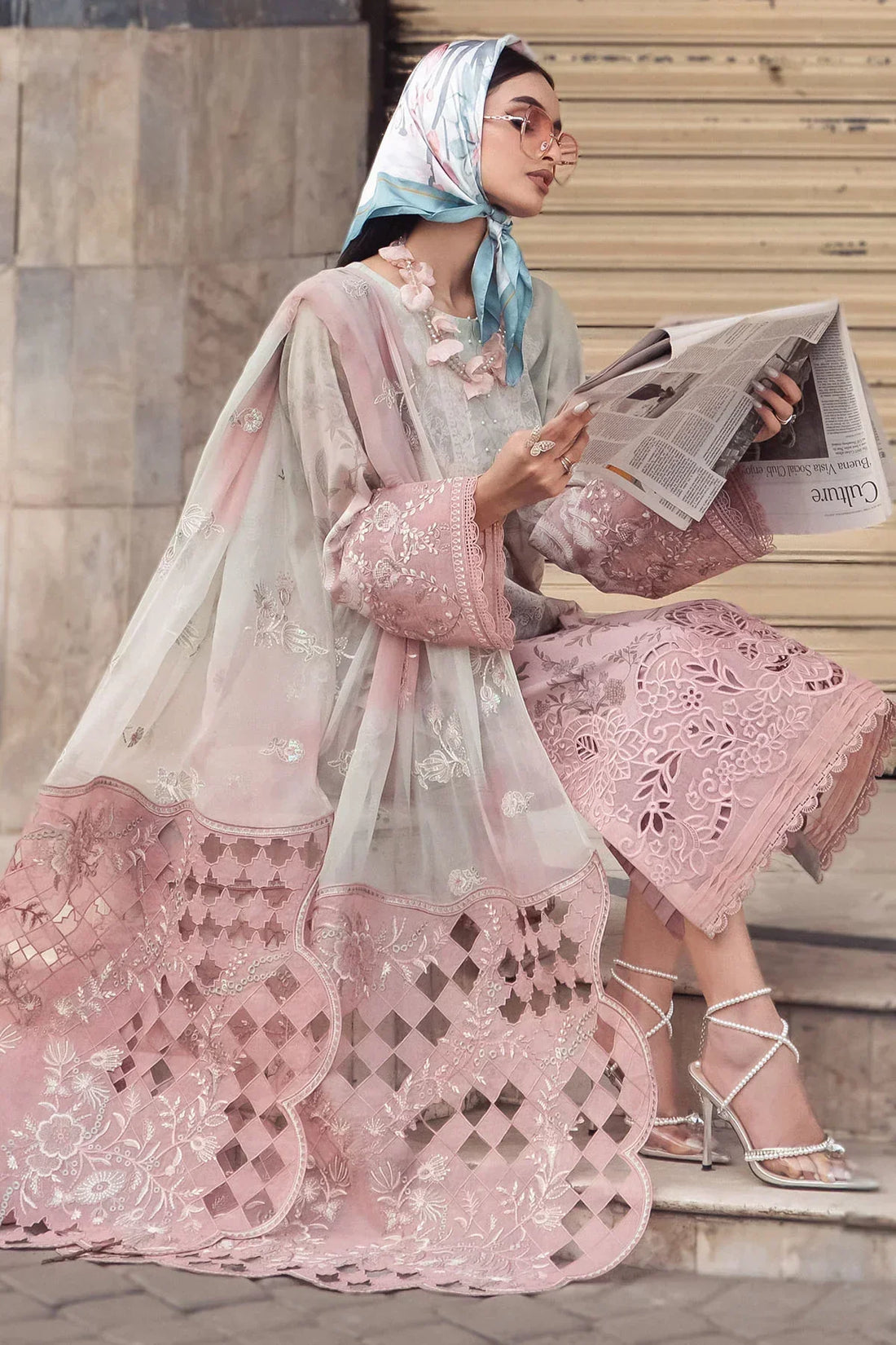 Nureh | Swiss Prints | NS-117 - by - Libasekhas UK - Registered Vendor of : Nureh - 100% Original Designer Dresss