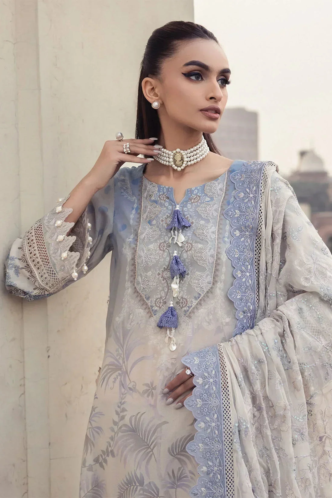 Nureh | Swiss Prints | NS-122 - by - Libasekhas UK - Registered Vendor of : Nureh - 100% Original Designer Dresss