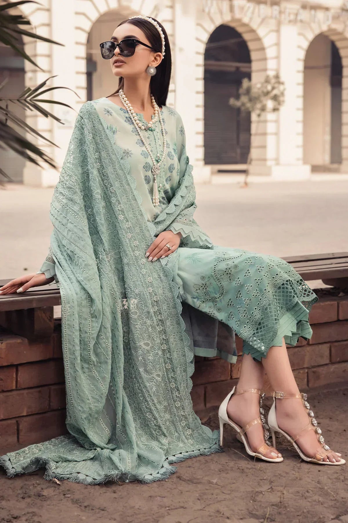 Nureh | Swiss Prints | NS-118 - by - Libasekhas UK - Registered Vendor of : Nureh - 100% Original Designer Dresss