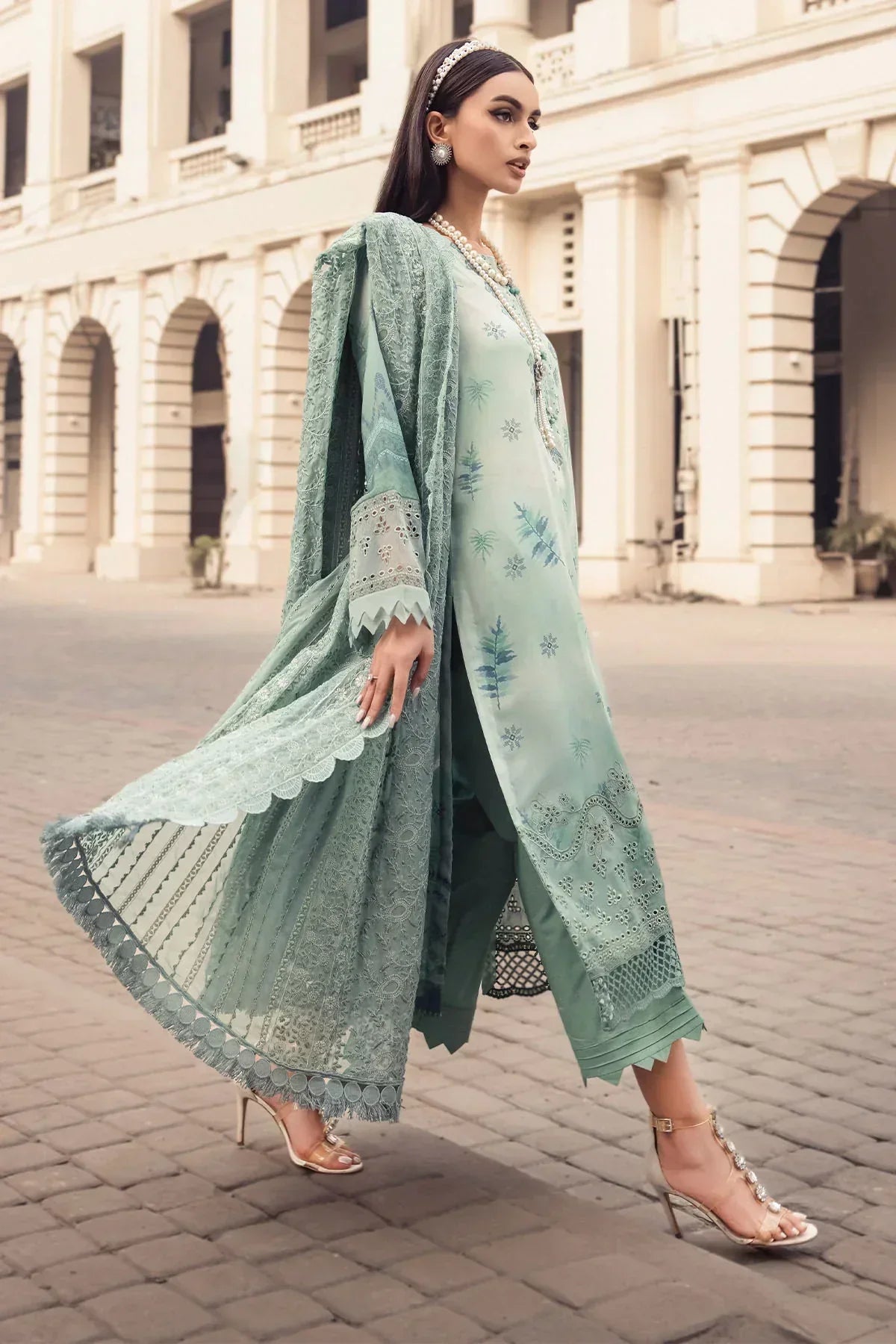 Nureh | Swiss Prints | NS-118 - by - Libasekhas UK - Registered Vendor of : Nureh - 100% Original Designer Dresss