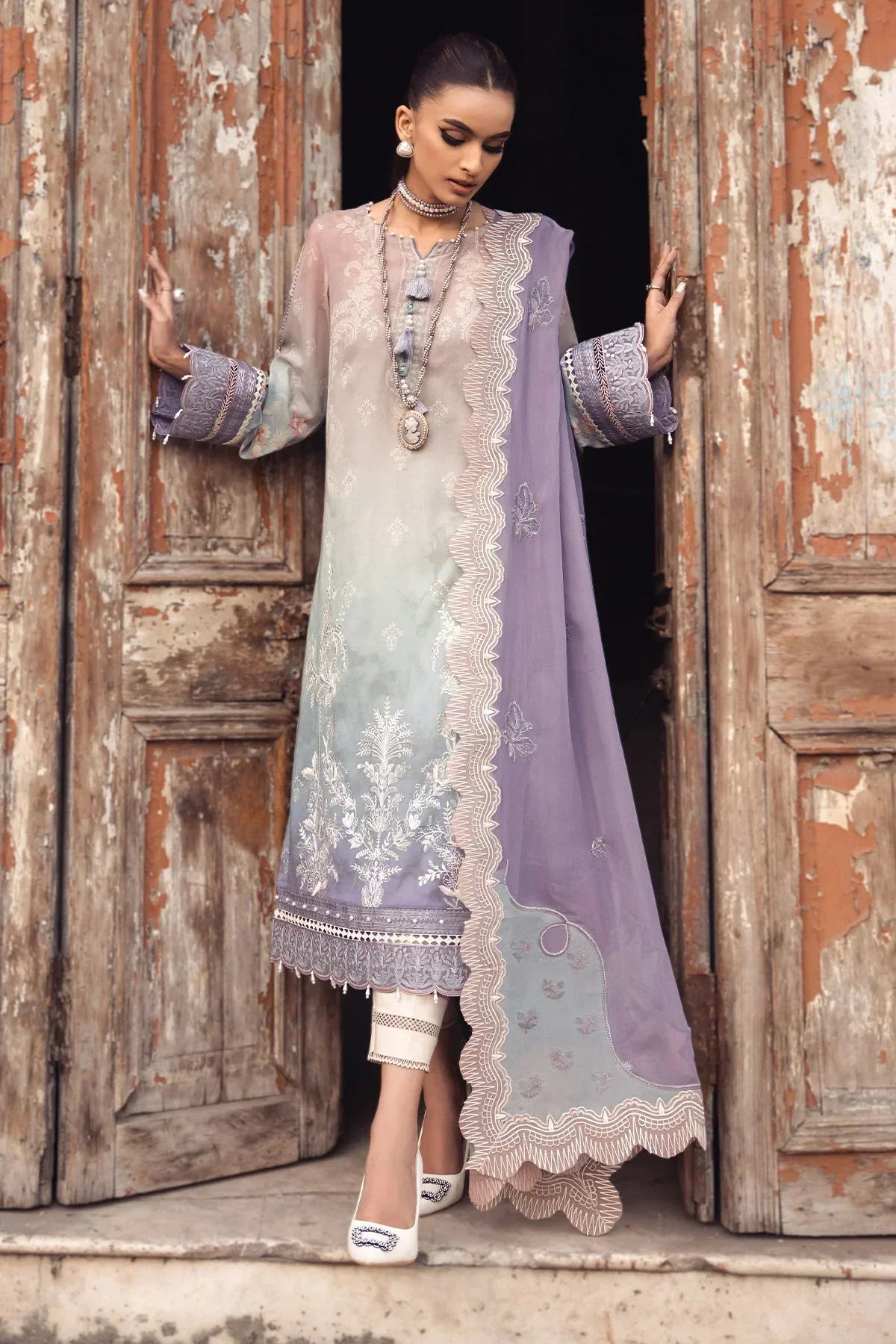 Nureh | Swiss Prints | NS-121 - by - Libasekhas UK - Registered Vendor of : Nureh - 100% Original Designer Dresss