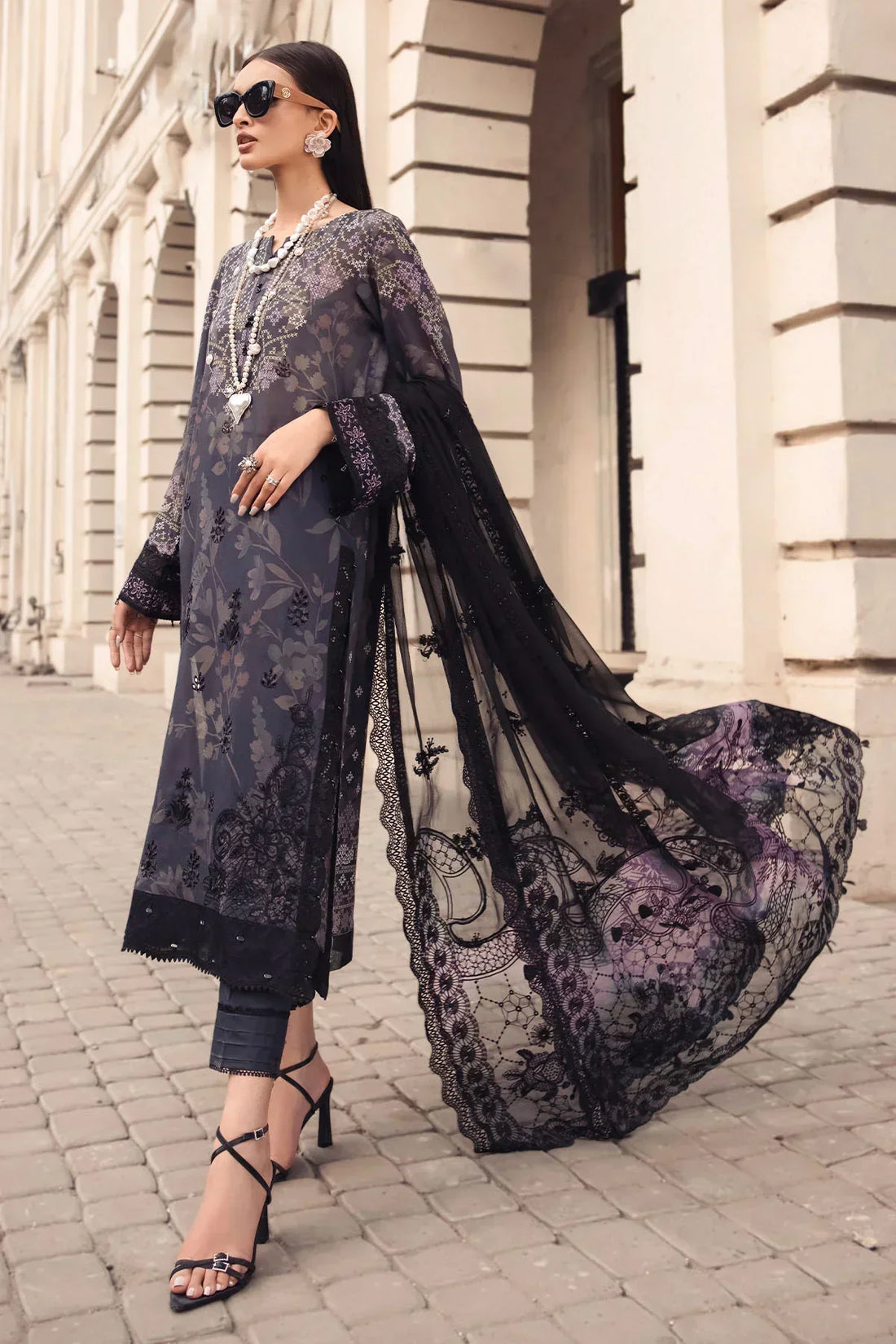 Nureh | Swiss Prints | NS-123 - by - Libasekhas UK - Registered Vendor of : Nureh - 100% Original Designer Dresss