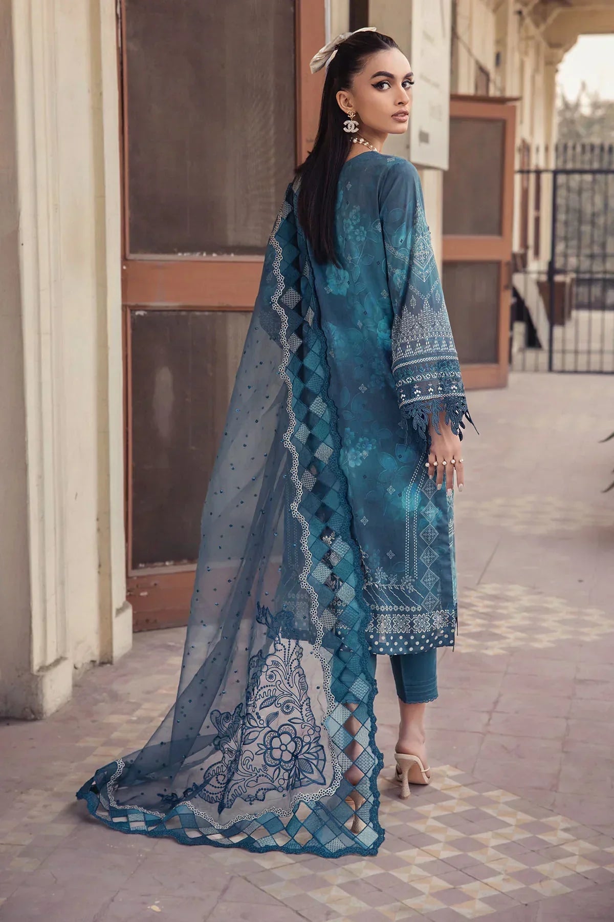 Nureh | Swiss Prints | NS-120 - by - Libasekhas UK - Registered Vendor of : Lawn - 100% Original Designer Dresss