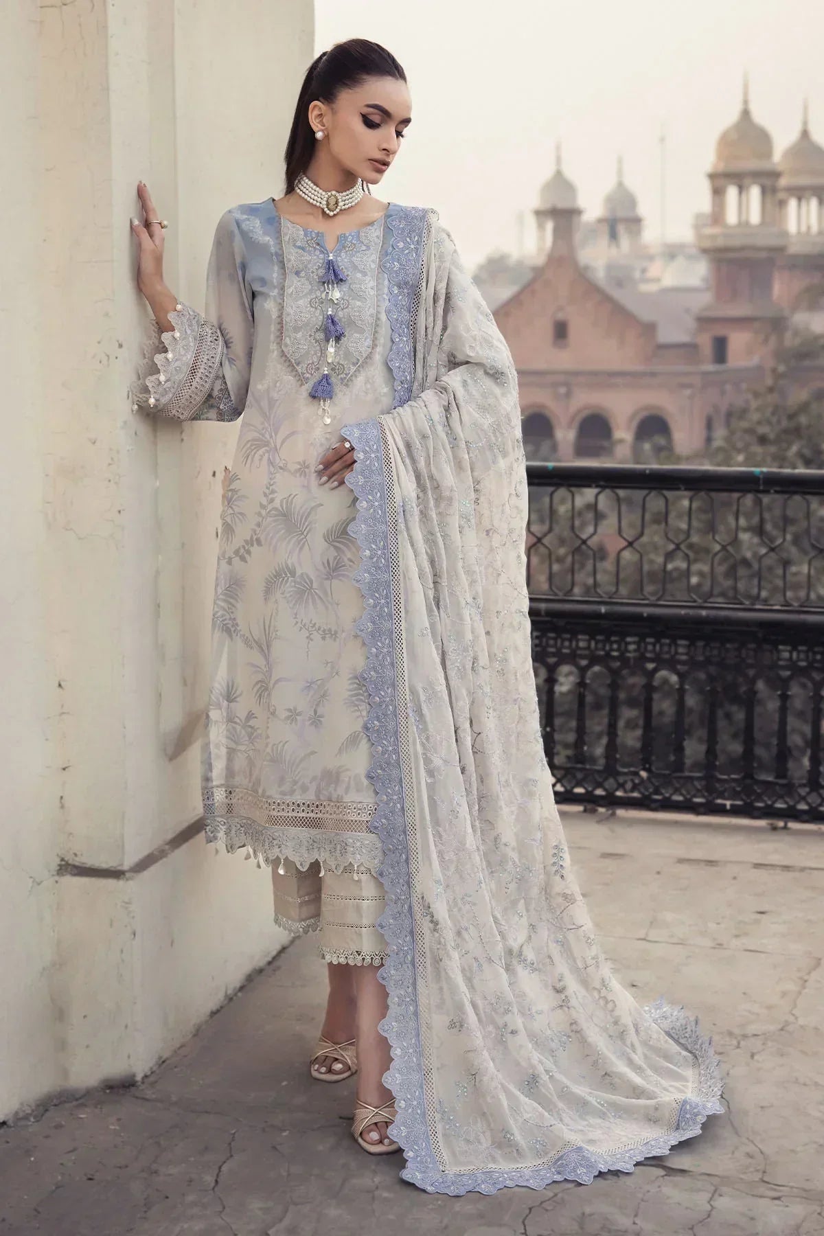 Nureh | Swiss Prints | NS-122 - by - Libasekhas UK - Registered Vendor of : Nureh - 100% Original Designer Dresss
