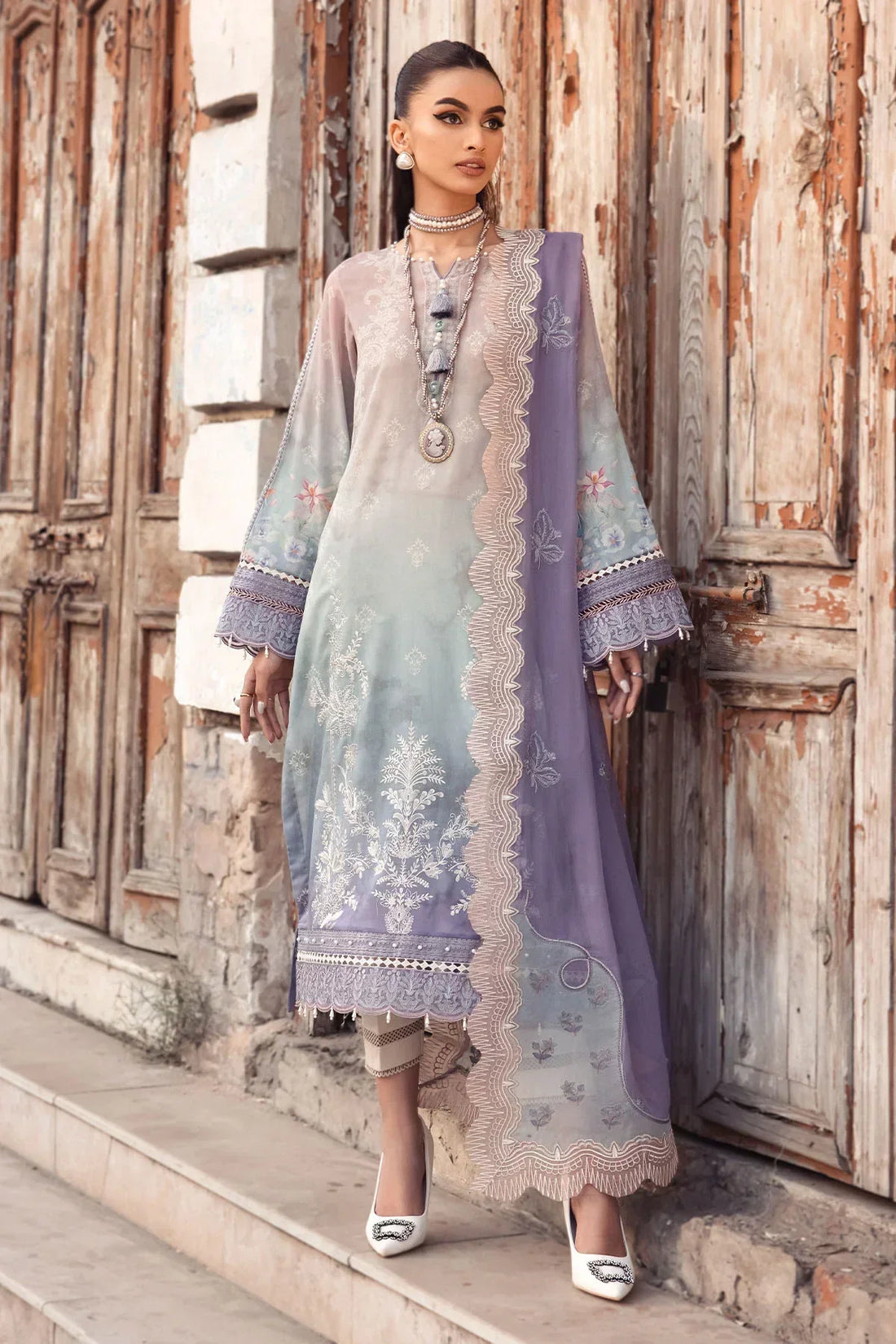 Nureh | Swiss Prints | NS-121 - by - Libasekhas UK - Registered Vendor of : Nureh - 100% Original Designer Dresss