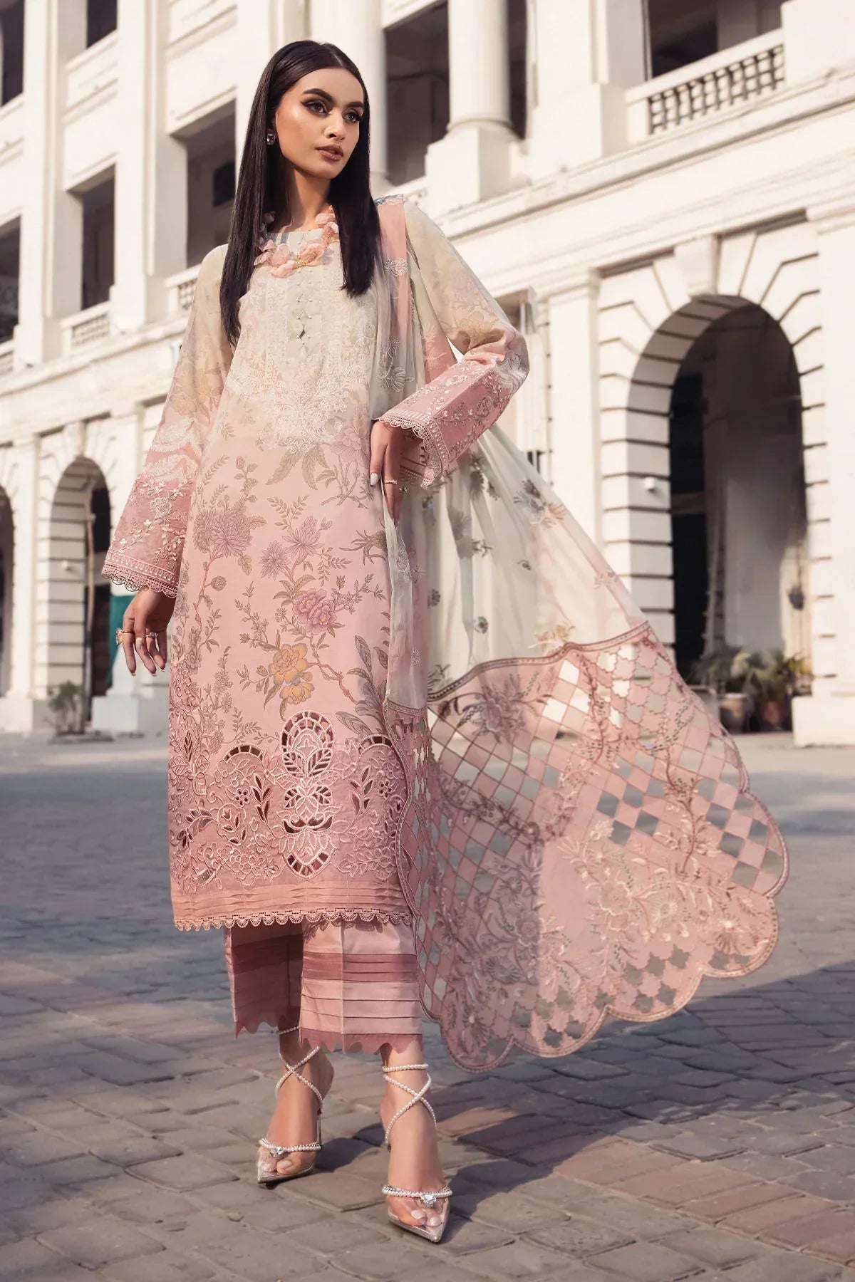 Nureh | Swiss Prints | NS-117 - by - Libasekhas UK - Registered Vendor of : Nureh - 100% Original Designer Dresss
