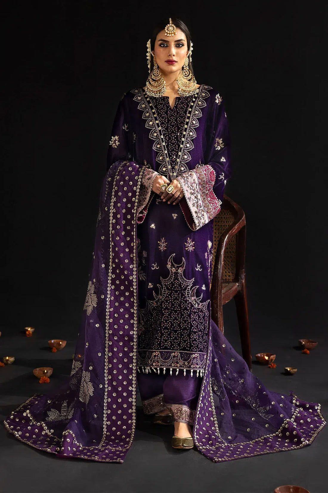 Nureh | Maya Velvet 23 | Rumeli - by - Libasekhas UK - Registered Vendor of : Nureh - 100% Original Designer Dresss