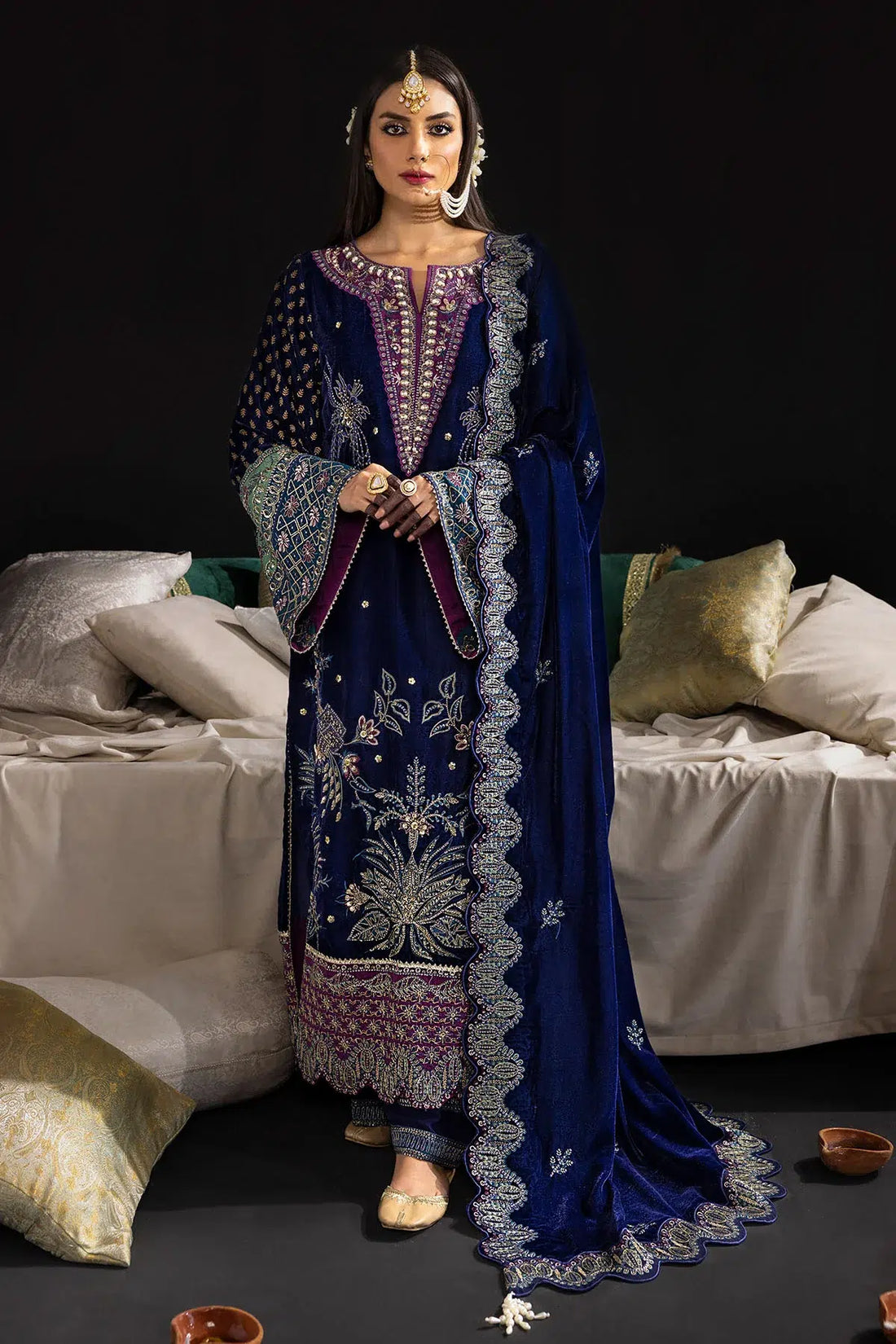 Nureh | Maya Velvet 23 | Nooreza - by - Libasekhas UK - Registered Vendor of : Nureh - 100% Original Designer Dresss