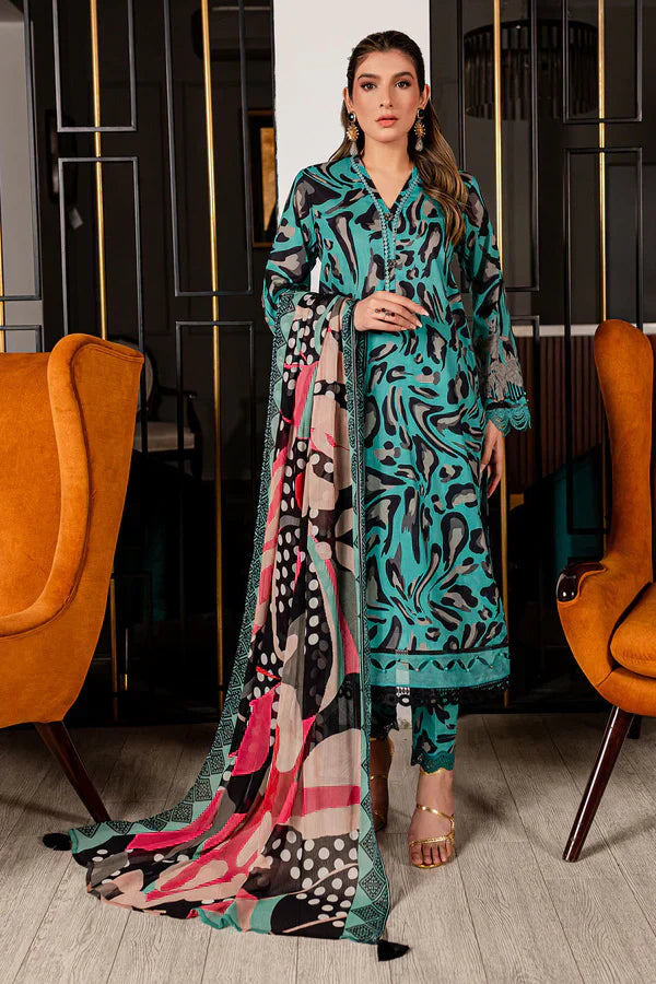 Nureh | Printed Lawn 24 | SP-95 - by - Libasekhas UK - Registered Vendor of : Nureh - 100% Original Designer Dresss