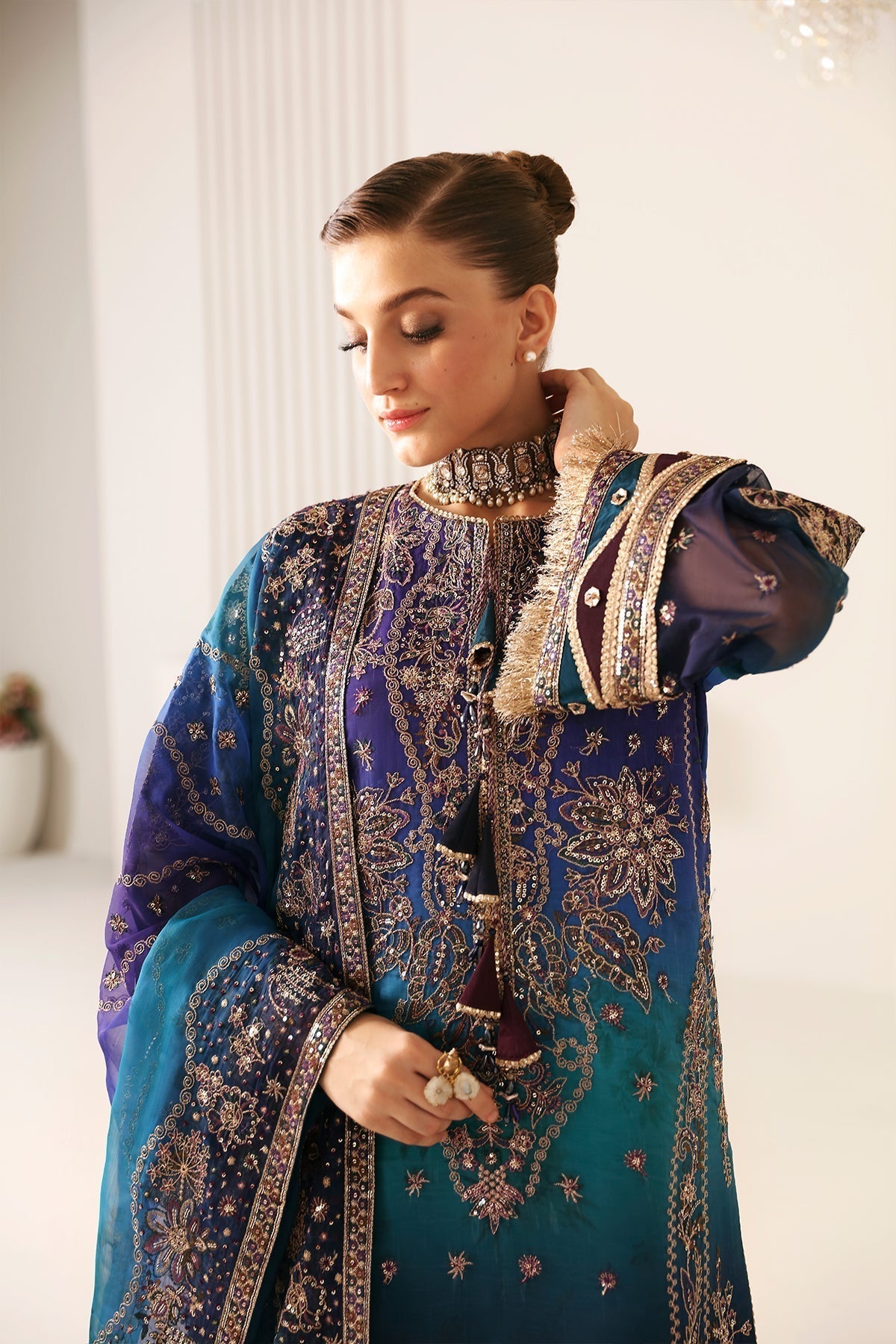 Alizeh | La Ruha Wedding Formals | AF-CH-2182-Oasis - by - Libasekhas UK - Registered Vendor of : Alizeh - 100% Original Designer Dresss