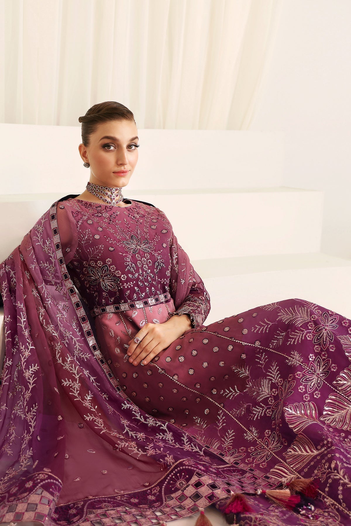 Alizeh | La Ruha Wedding Formals | AF-CH-2178-Opal - by - Libasekhas UK - Registered Vendor of : Alizeh - 100% Original Designer Dresss