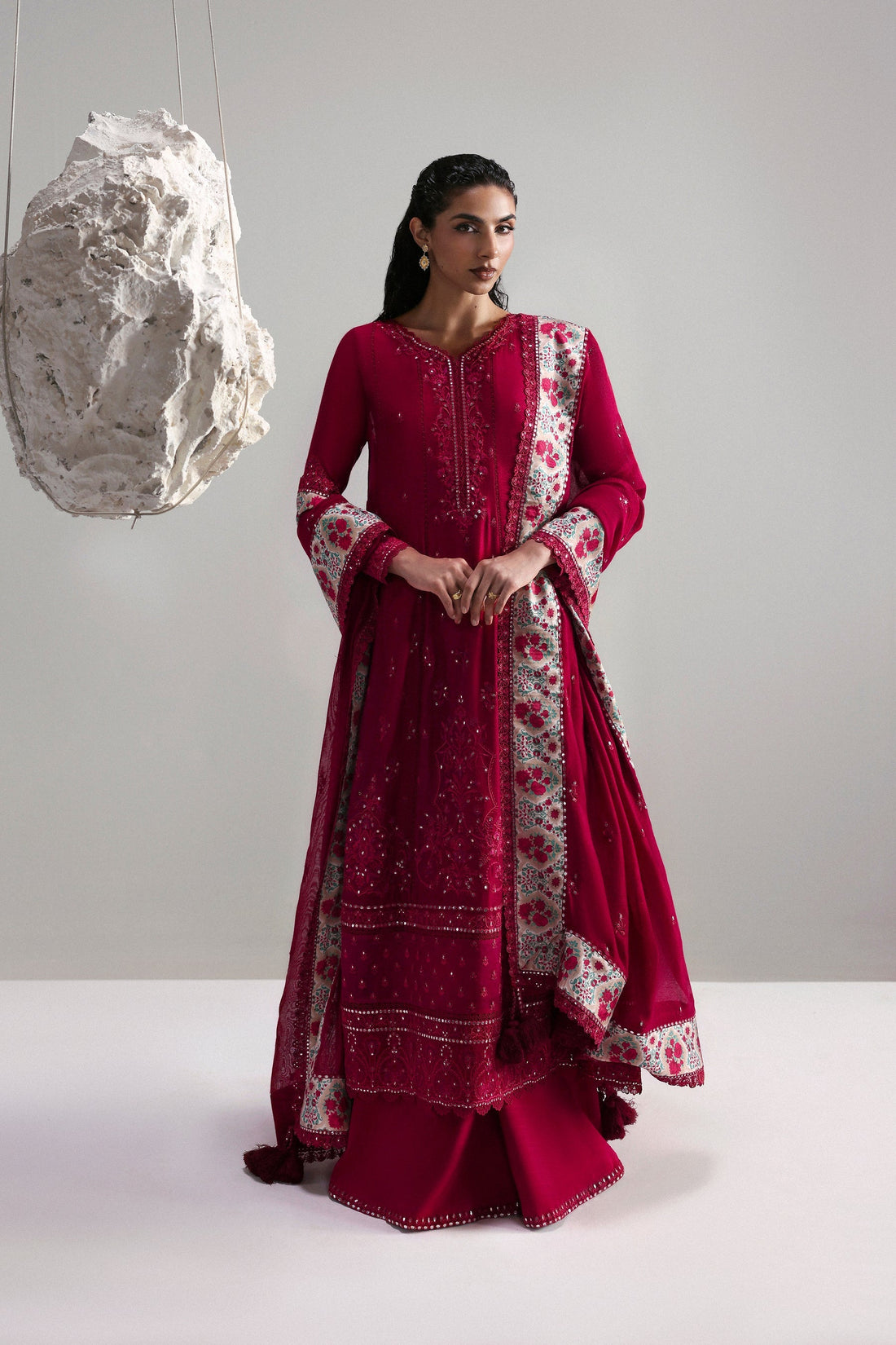 Afrozeh | Slate Ready to Wear | Roselith - by Libasekhas UK - Registered Vendor of : Afrozeh - 100% Original Designer Dress