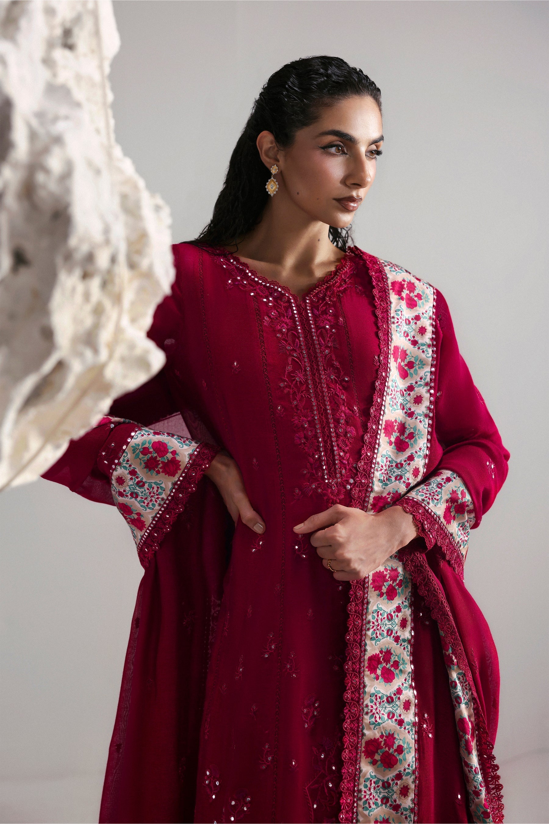 Afrozeh | Slate Ready to Wear | Roselith - by Libasekhas UK - Registered Vendor of : Afrozeh - 100% Original Designer Dress
