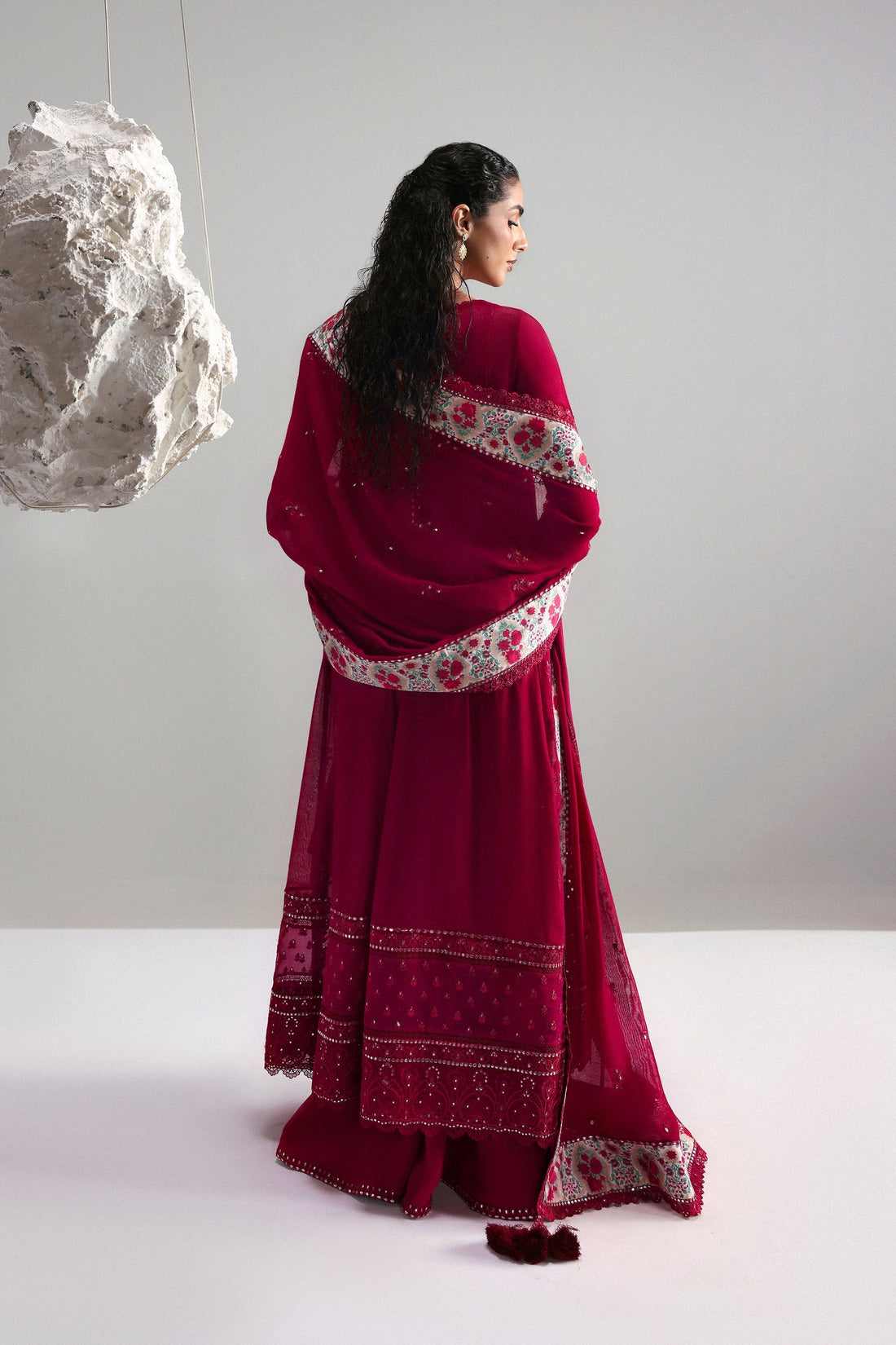 Afrozeh | Slate Ready to Wear | Roselith - by Libasekhas UK - Registered Vendor of : Afrozeh - 100% Original Designer Dress