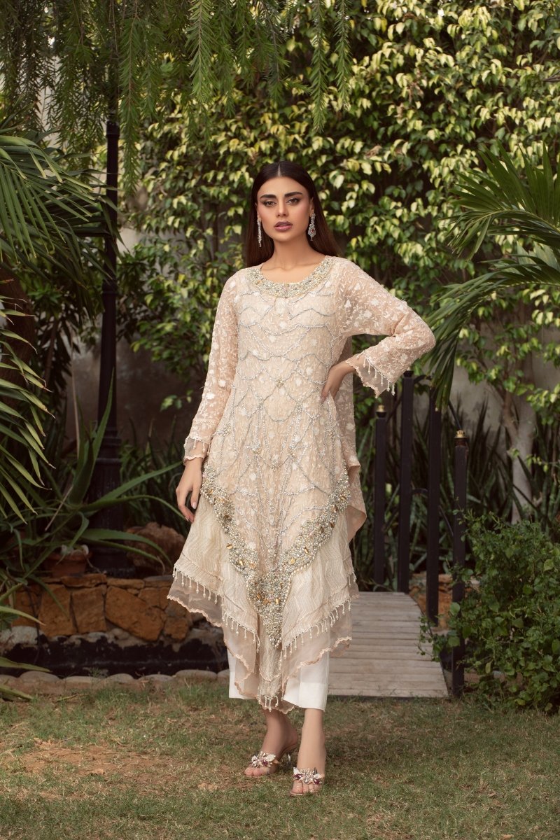 Panache | Pret | Peach & Chãœk - by - Libasekhas UK - Registered Vendor of : Panache By Mona - 100% Original Designer Dresss