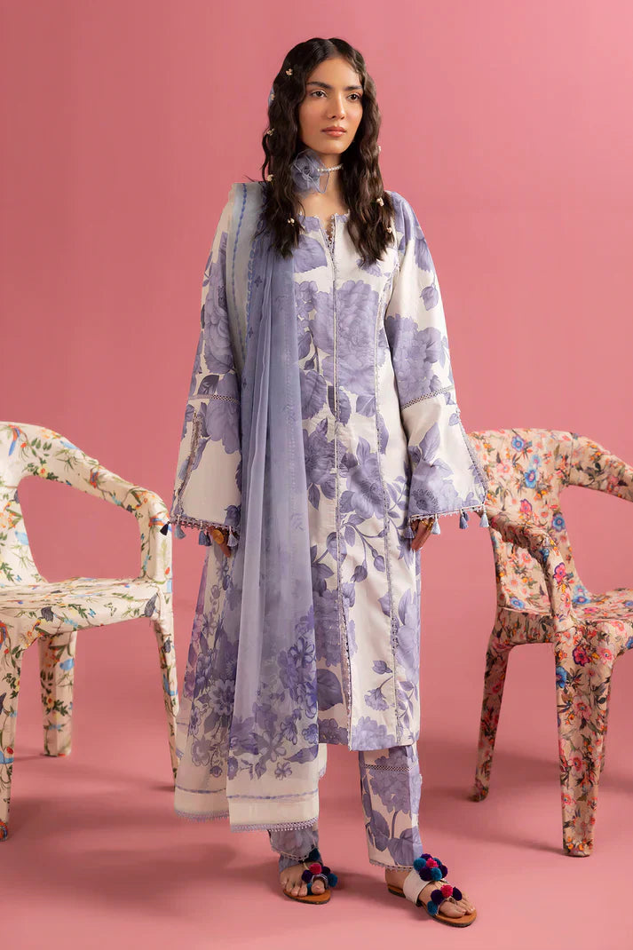 Alizeh | Sheen Lawn Prints 24 | Pearl Mist - by - Libasekhas UK - Registered Vendor of : Alizeh - 100% Original Designer Dresss