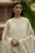 Cross Stitch | Mahiri Lawn 25 | CANARY GREEN - by - Libasekhas UK - Registered Vendor of : Cross Stitch - 100% Original Designer Dresss