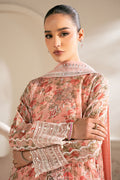 Cross Stitch | Luxe Atelier 25 | CORAL PUNCH - by - Libasekhas UK - Registered Vendor of : Cross Stitch - 100% Original Designer Dresss