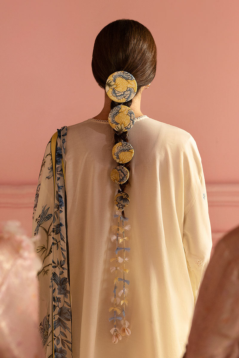 Cross Stitch | Premium Lawn 25 | BLUE ALLURE - by - Libasekhas UK - Registered Vendor of : Cross Stitch - 100% Original Designer Dresss