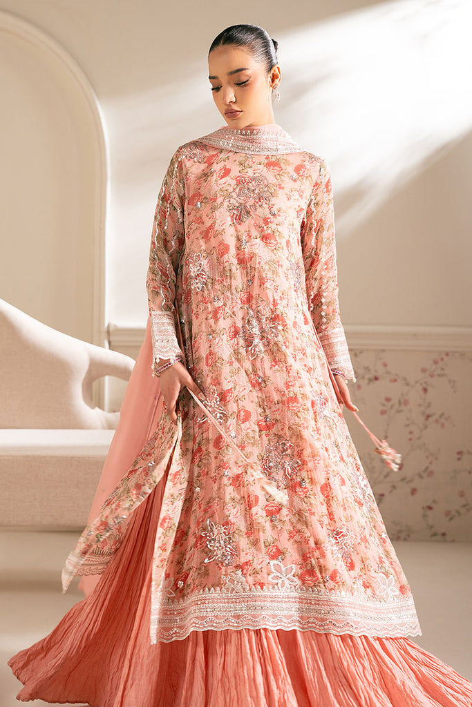 Cross Stitch | Luxe Atelier 25 | CORAL PUNCH - by - Libasekhas UK - Registered Vendor of : Cross Stitch - 100% Original Designer Dresss