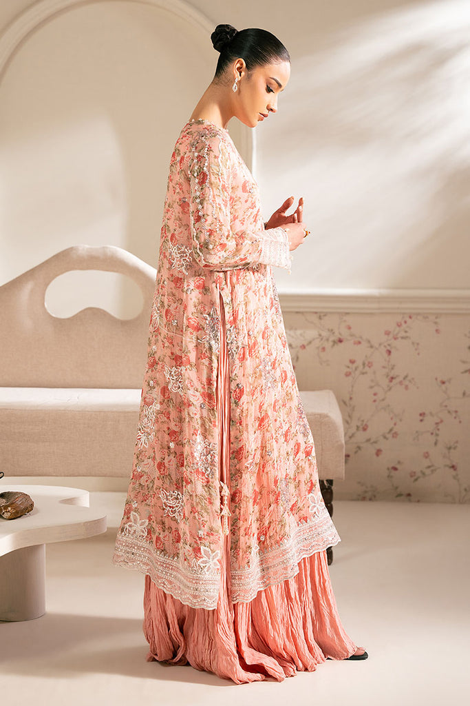 Cross Stitch | Luxe Atelier 25 | CORAL PUNCH - by - Libasekhas UK - Registered Vendor of : Cross Stitch - 100% Original Designer Dresss