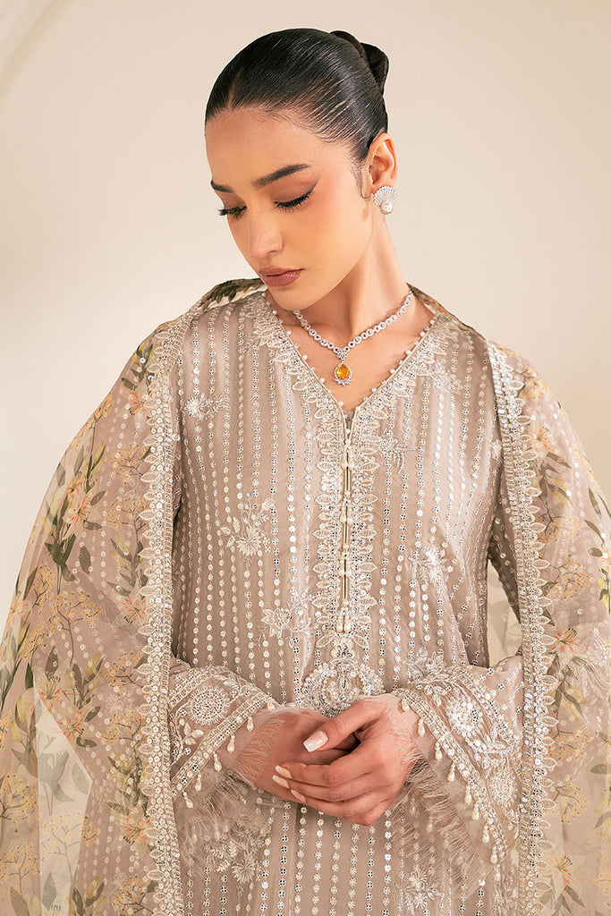 Cross Stitch | Luxe Atelier 25 | VULCAN MUD - by - Libasekhas UK - Registered Vendor of : Cross Stitch - 100% Original Designer Dresss