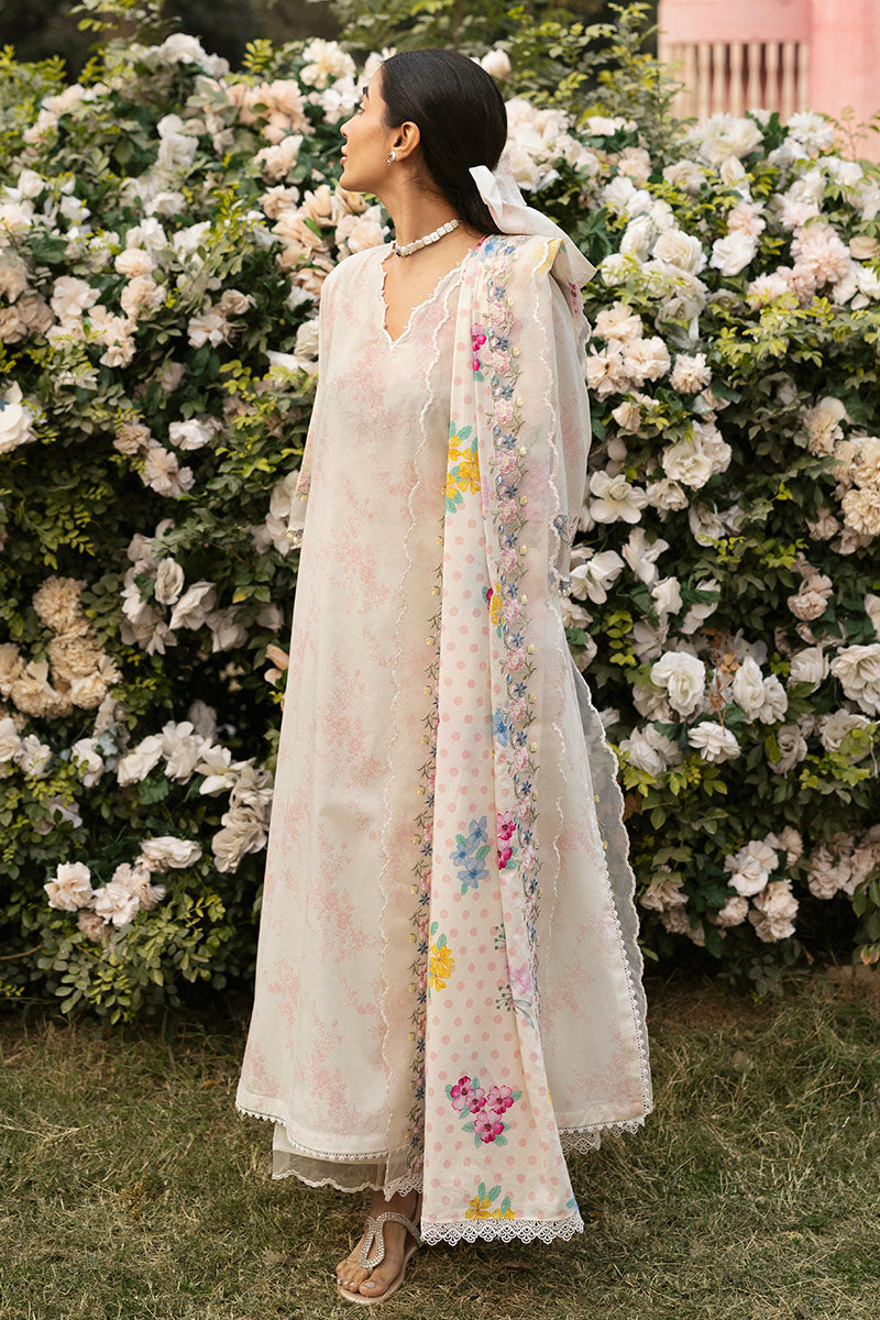 Cross Stitch | Premium Lawn 25 | PASTEL BLOOM - by - Libasekhas UK - Registered Vendor of : Cross Stitch - 100% Original Designer Dresss