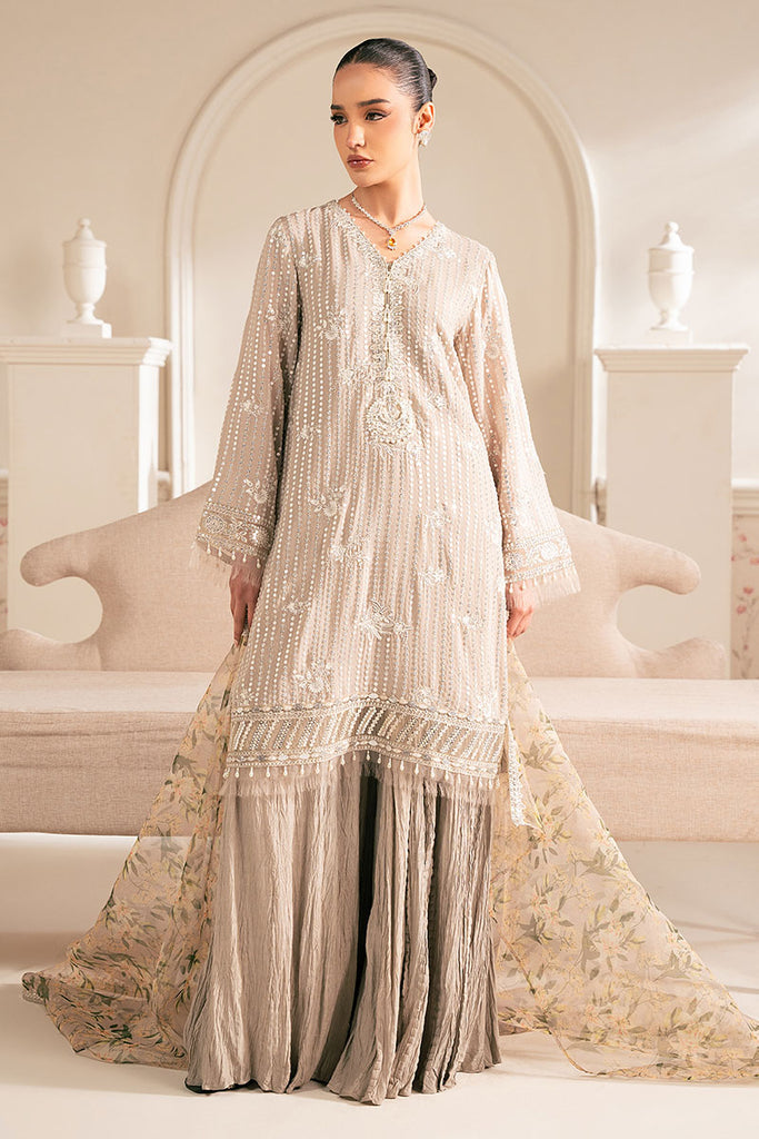Cross Stitch | Luxe Atelier 25 | VULCAN MUD - by - Libasekhas UK - Registered Vendor of : Cross Stitch - 100% Original Designer Dresss