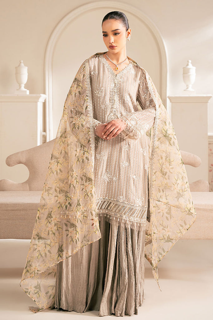 Cross Stitch | Luxe Atelier 25 | VULCAN MUD - by - Libasekhas UK - Registered Vendor of : Cross Stitch - 100% Original Designer Dresss
