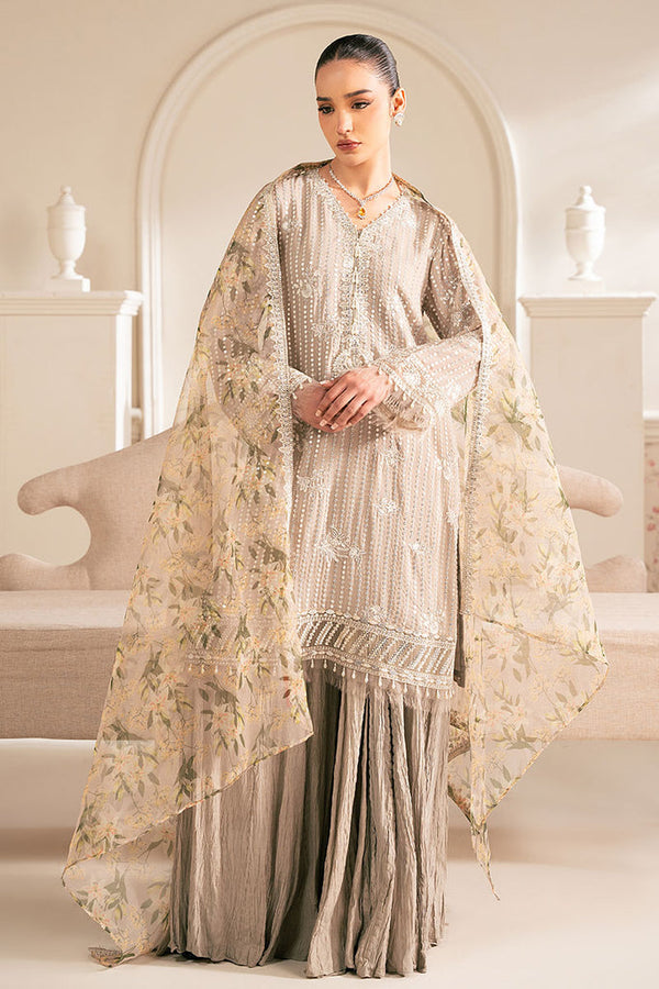 Cross Stitch | Luxe Atelier 25 | VULCAN MUD - by - Libasekhas UK - Registered Vendor of : Cross Stitch - 100% Original Designer Dresss