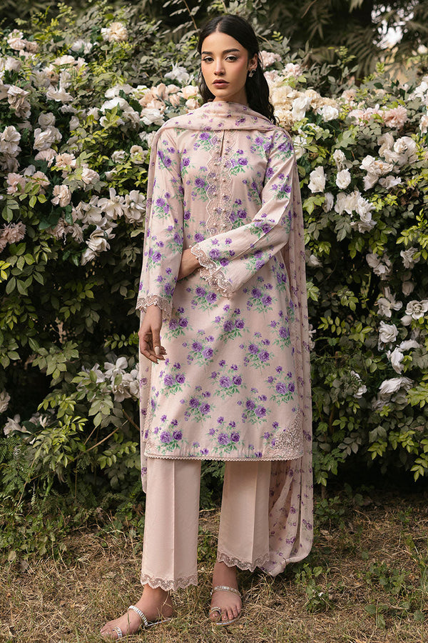 Cross Stitch | Premium Lawn 25 | ROSY AFFAIR - by - Libasekhas UK - Registered Vendor of : Cross Stitch - 100% Original Designer Dresss