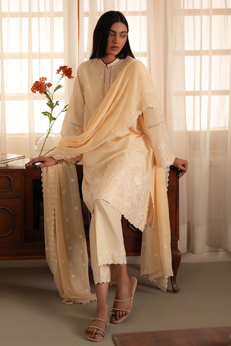 Cross Stitch | Mahiri Lawn 25 | FRENCH GLOW - by - Libasekhas UK - Registered Vendor of : Cross Stitch - 100% Original Designer Dresss