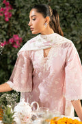 Cross Stitch | Mahiri Lawn 25 | CARMINE ROSE - by - Libasekhas UK - Registered Vendor of : Cross Stitch - 100% Original Designer Dresss