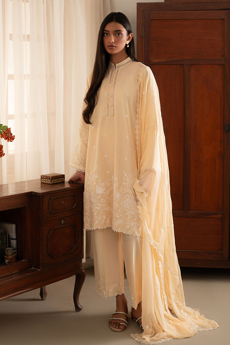 Cross Stitch | Mahiri Lawn 25 | FRENCH GLOW - by - Libasekhas UK - Registered Vendor of : Cross Stitch - 100% Original Designer Dresss