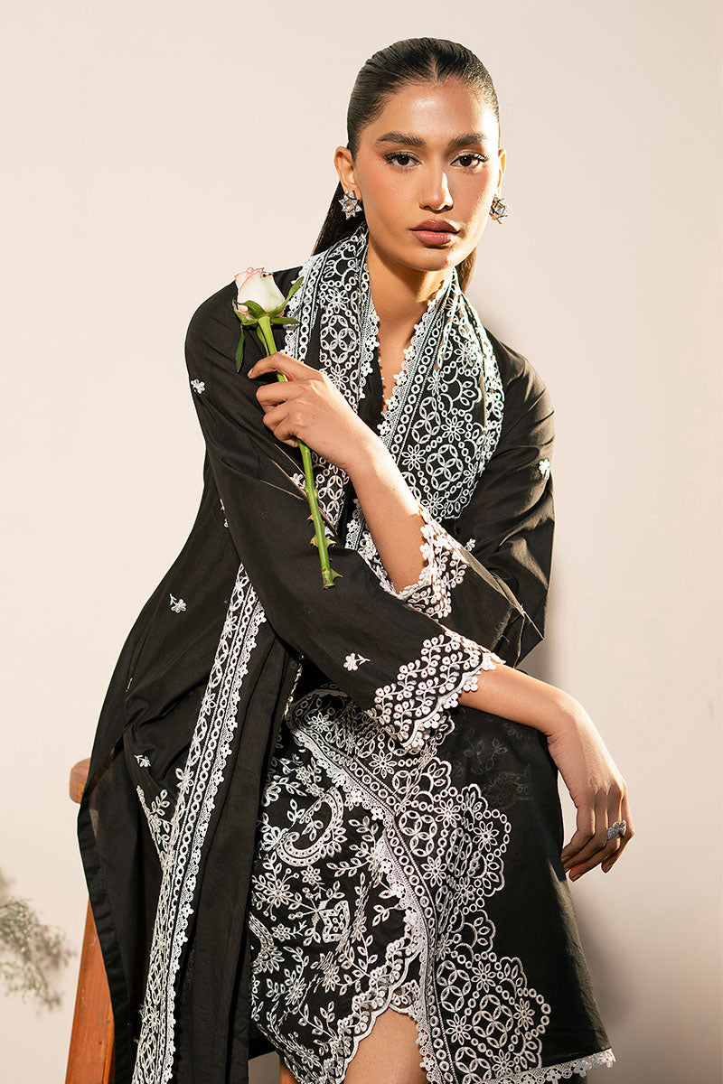 Cross Stitch | Mahiri Lawn 25 | RAVEN GRACE - by - Libasekhas UK - Registered Vendor of : Cross Stitch - 100% Original Designer Dresss
