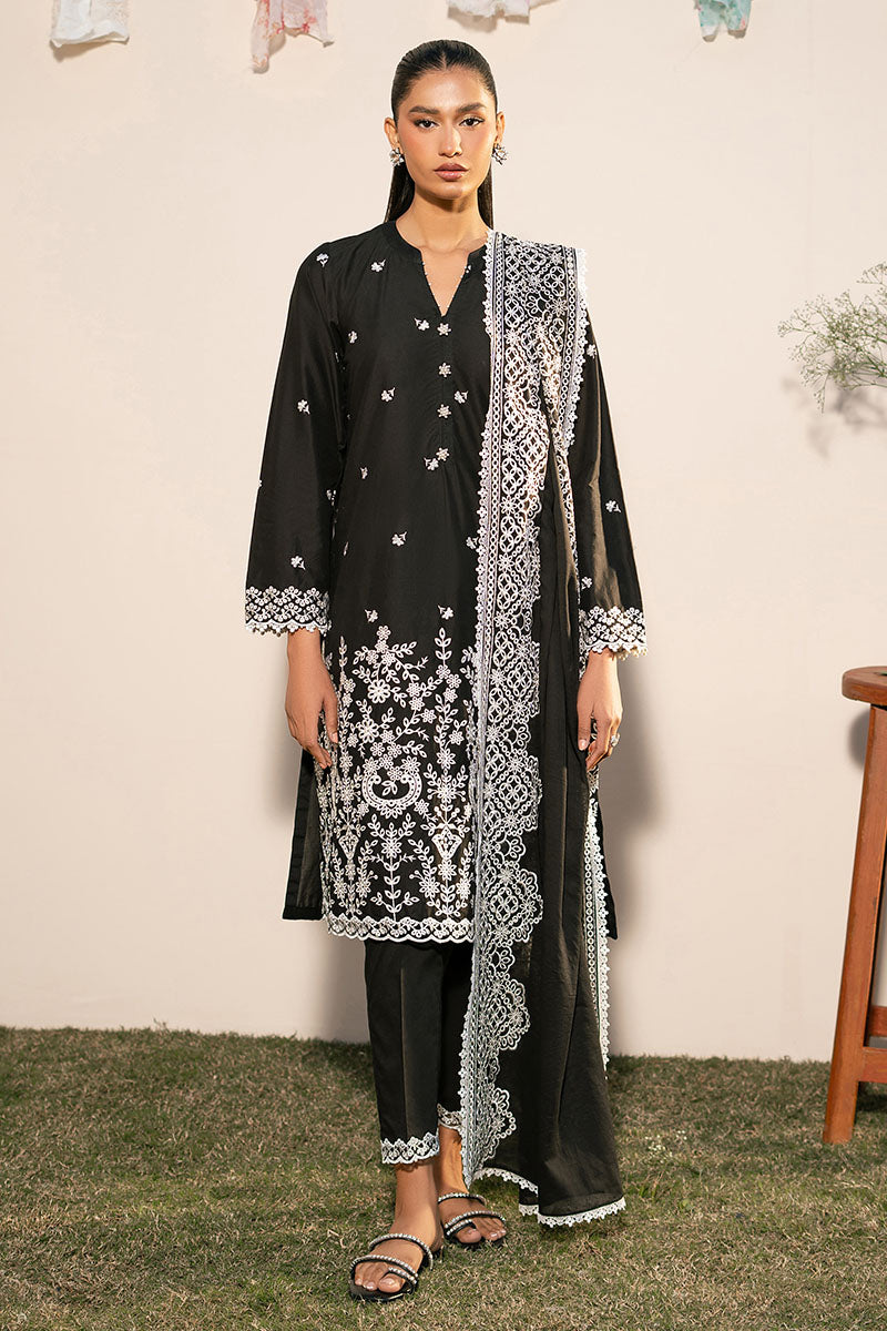 Cross Stitch | Mahiri Lawn 25 | RAVEN GRACE - by - Libasekhas UK - Registered Vendor of : Cross Stitch - 100% Original Designer Dresss