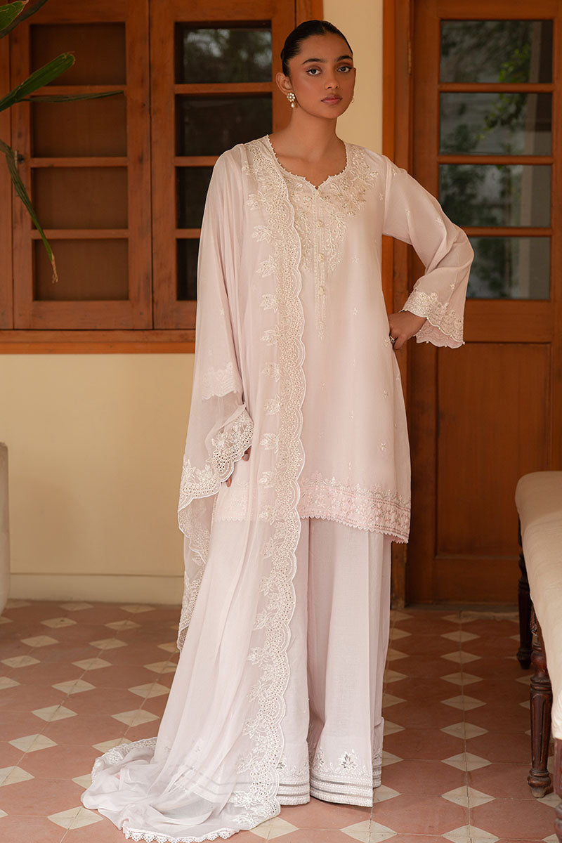 Cross Stitch | Mahiri Lawn 25 | CHERRY BLOSSOM - by - Libasekhas UK - Registered Vendor of : Cross Stitch - 100% Original Designer Dresss